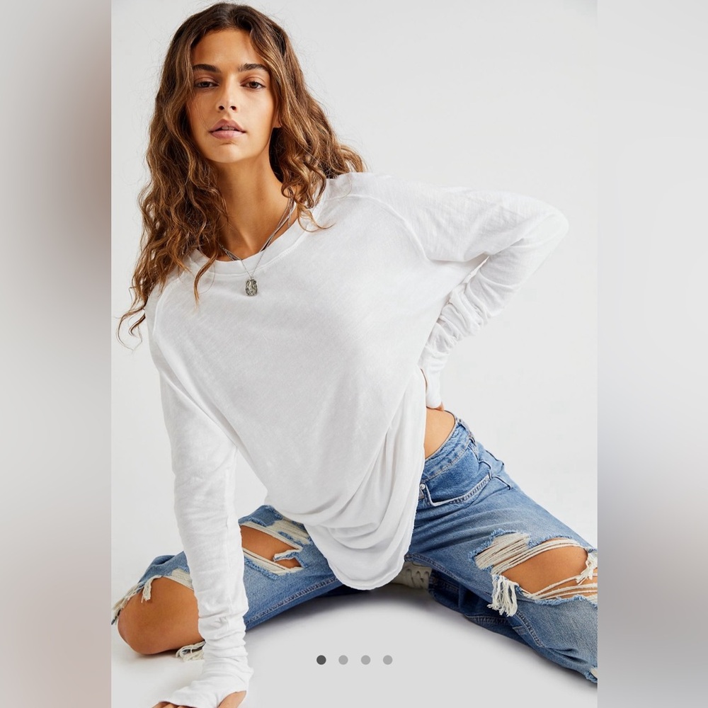 NWT We the Free Arden Tee - Optic White